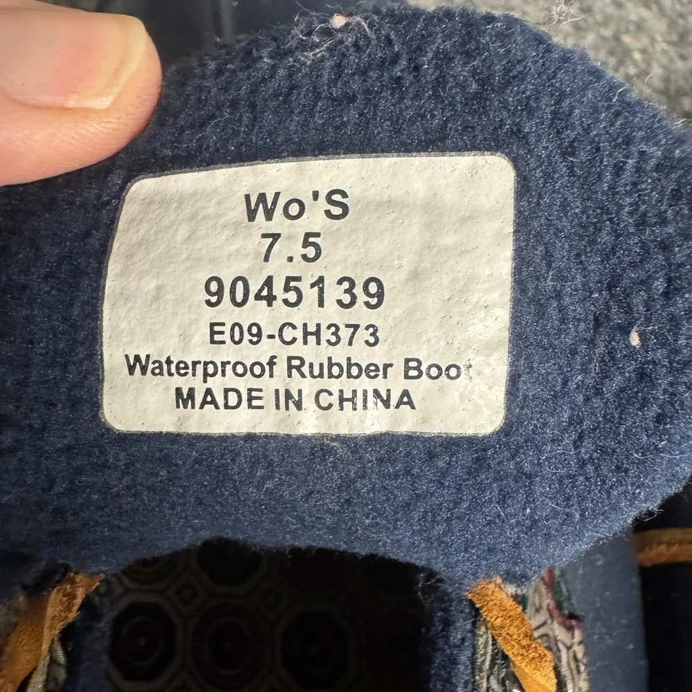 Sperry Women’s Top Sider Low Saltwater Duck Boots Blue Rubber Boat Shoes